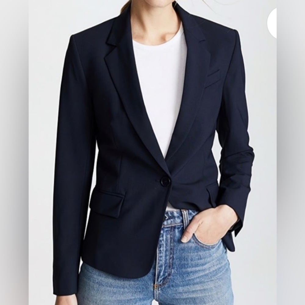 Theory Gabe B3 Sevona Stretch Wool Navy Blazer 6
